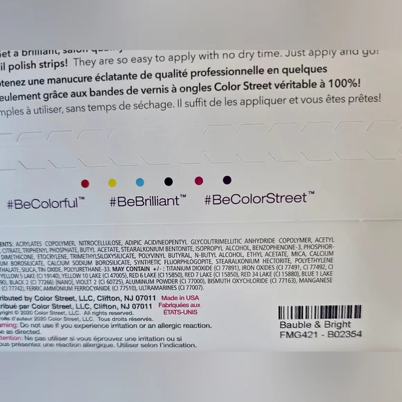 Color Street Bauble & Bright Nail Polish Strips - B3G1 (See Details Below) - Picture 4 of 4